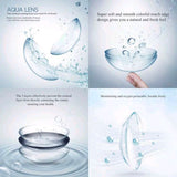 1 Pair Brown Disposable Small Diameter Lens, Contact Lenses For Daily