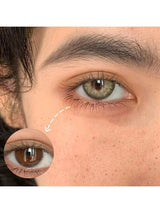 1 Pair Natural Color Soft Contact Lens for Eyes Lenses Yearly Use 14.2mm Green