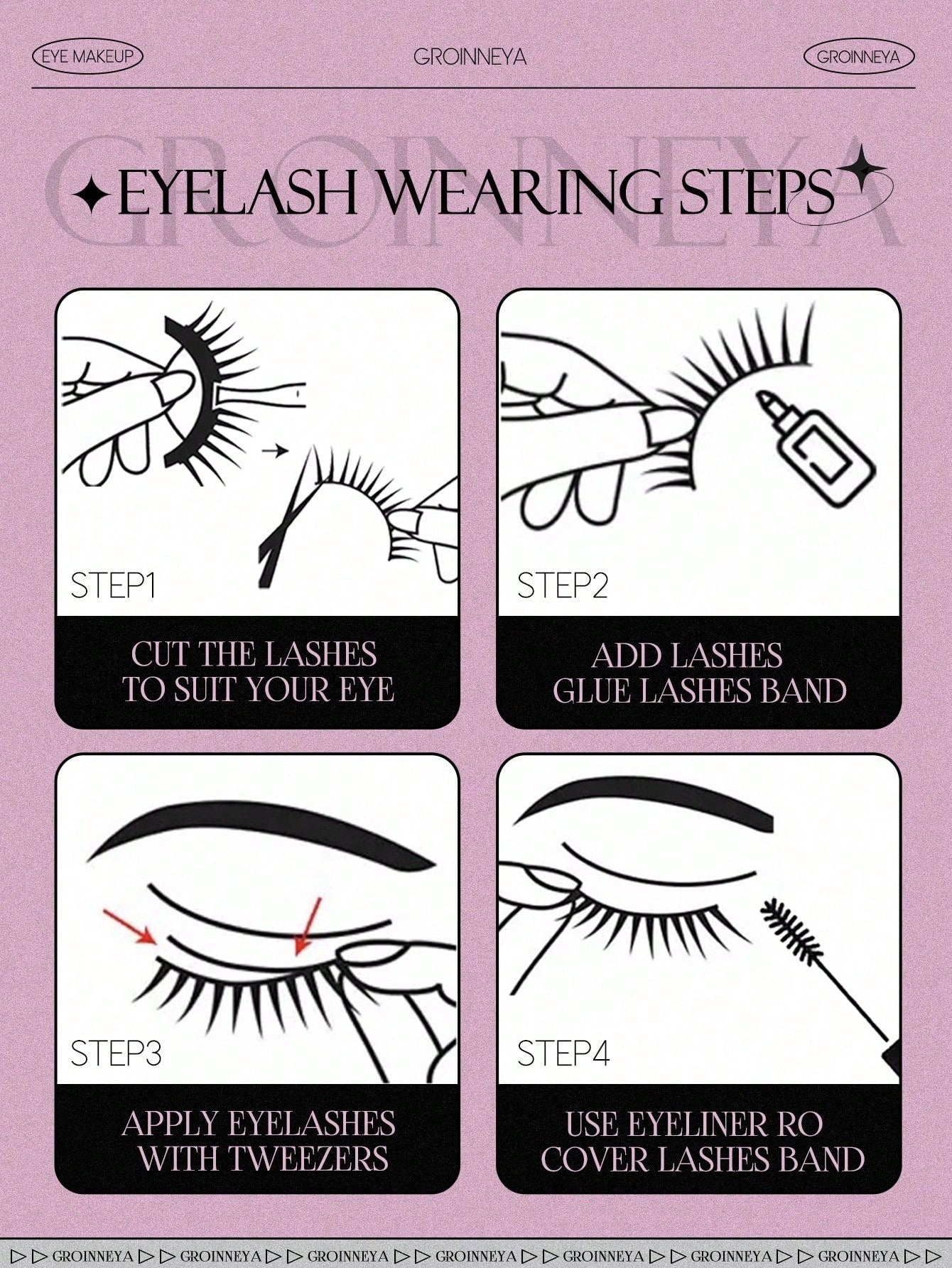 10 Pairs Half False Eyelashes Clear Band Cat Eye False Eyelashes Short Soft 3D Faux Mink