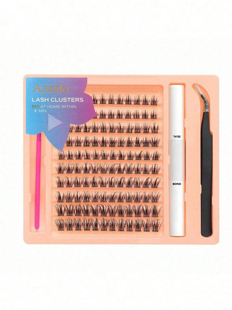 120pcs Set Individual Cluster False Eyelashes, DIY Eyelash Extension 10-16mm