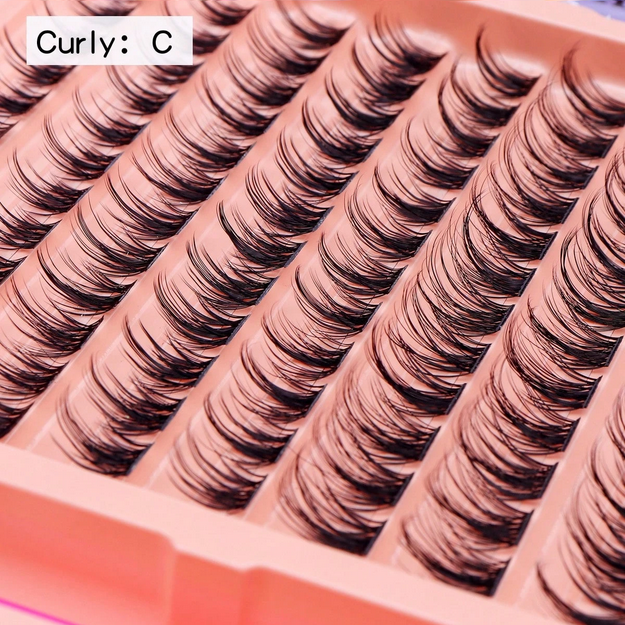 120pcs Set Individual Cluster False Eyelashes, DIY Eyelash Extension 10-16mm