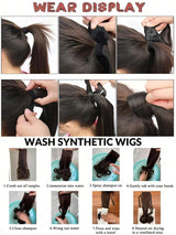 26Inch Long Wrap-Around Synthetic Hair Extension Ponytail