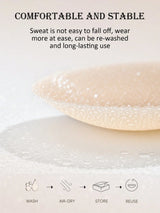 1 Pair Reusable Solid Color Nipple Covers With Storage Box, 8cm Thin Invisible Bra Pasties Suitable