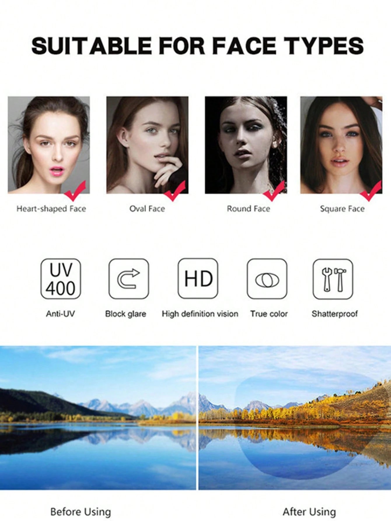 1pc Rhombus Full Frame Women's Fashion Eyeglasses