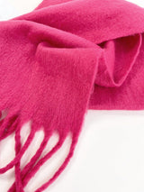 1pc Women's Fuzzy Long Scarf With Tassel For Winter