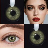 1 Pair/2 Pieces Lalens New Release Small Pupil Natural Oliver Colored Contact Lenses