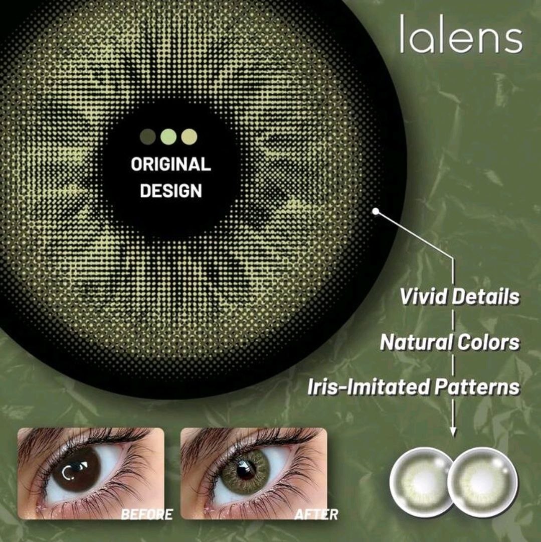 1 Pair/2 Pieces Lalens New Release Small Pupil Natural Oliver Colored Contact Lenses