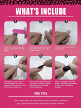 24pcs Medium Oval Nude Pink Nail Stickers