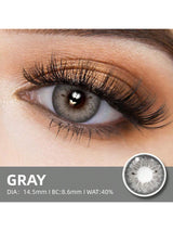 2pcs Gray-Brown Color Cosmetic Contact Lenses