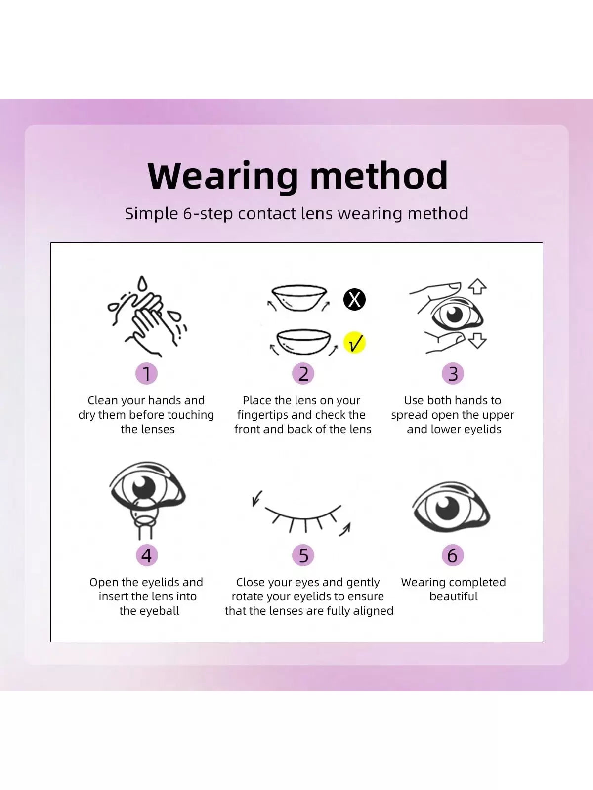 2pcs Gray-Brown Color Cosmetic Contact Lenses