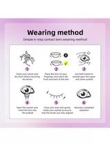 2pcs Gray-Brown Color Cosmetic Contact Lenses