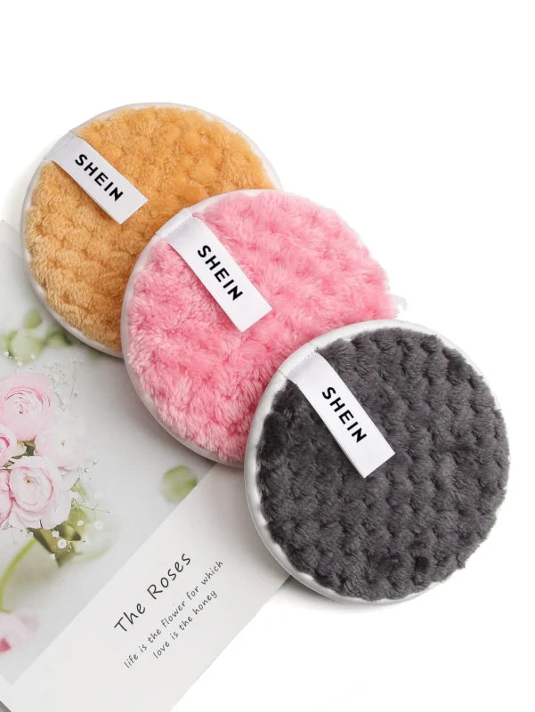 3pcs Reusable &amp; Washable Makeup Remover Puff