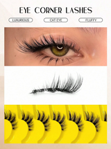 7 Pairs Half-Strip Cat Eye False Eyelashes