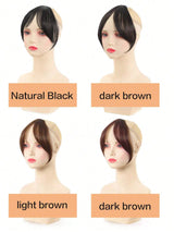 8.5 Inch Middle Part Bangs Hairpiece