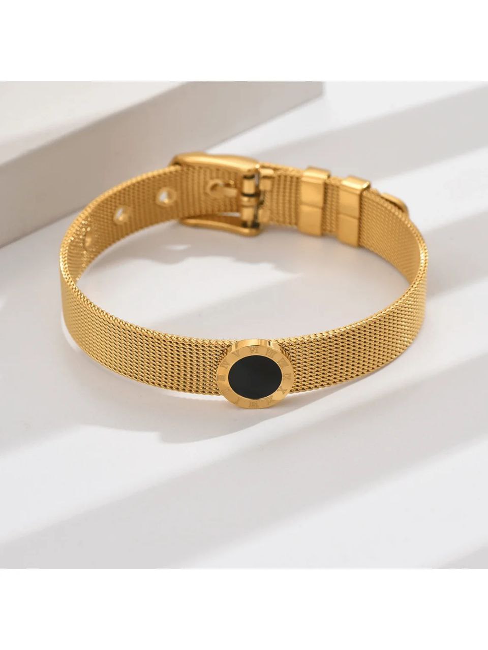 A French Elegant Roman Numerals Bracelet Stainless Steel Elegant Female Jewelry