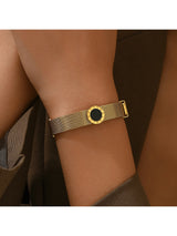 A French Elegant Roman Numerals Bracelet Stainless Steel Elegant Female Jewelry