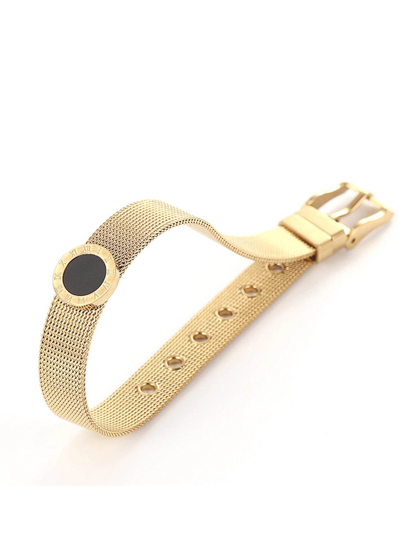A French Elegant Roman Numerals Bracelet Stainless Steel Elegant Female Jewelry