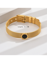 A French Elegant Roman Numerals Bracelet Stainless Steel Elegant Female Jewelry