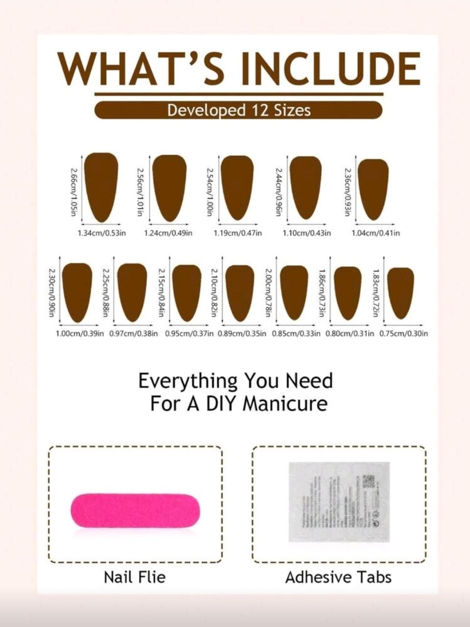 Acrylic Nails, 24pcs Medium Almond Shape, Press On Nail Tips, Pink Gradient False Nails Set