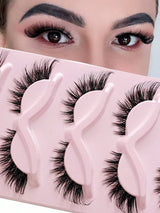 Asiteo 5 Pairs Cat Eye False Eyelashes