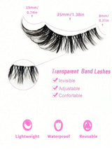 Asiteo 5 Pairs Cat Eye False Eyelashes