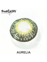 Chrismas Freshlady Aurelia 14.2mm Colored Contact Lenses 1 Year Disposable Green