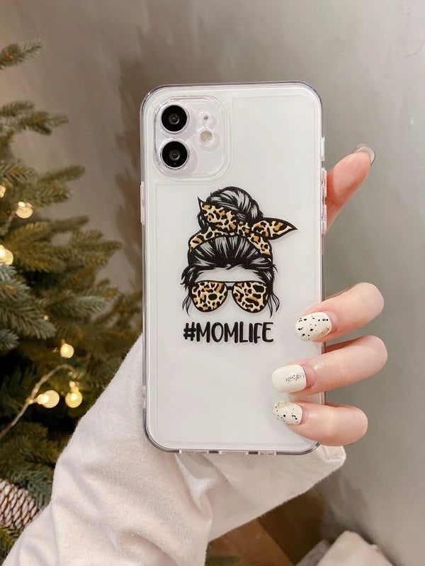 Figure Graphic Clear Phone Case