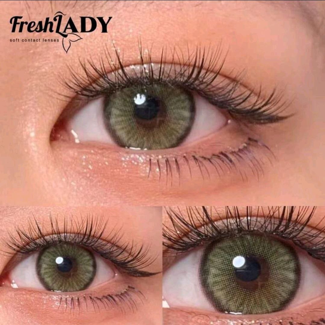 Freshlady Dawn Green Colored Contact Lenses 1 Year Disposable