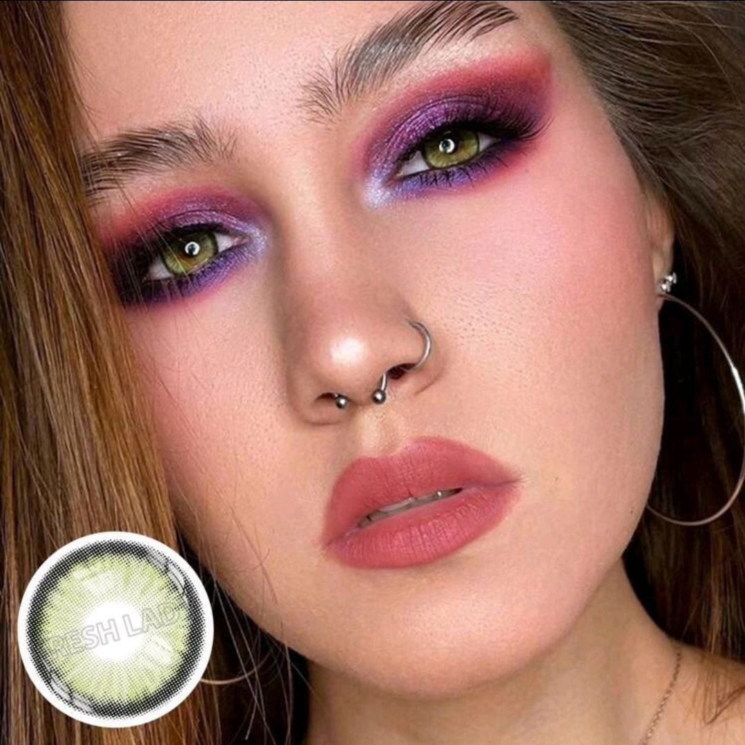 Freshlady Dawn Green Colored Contact Lenses 1 Year Disposable