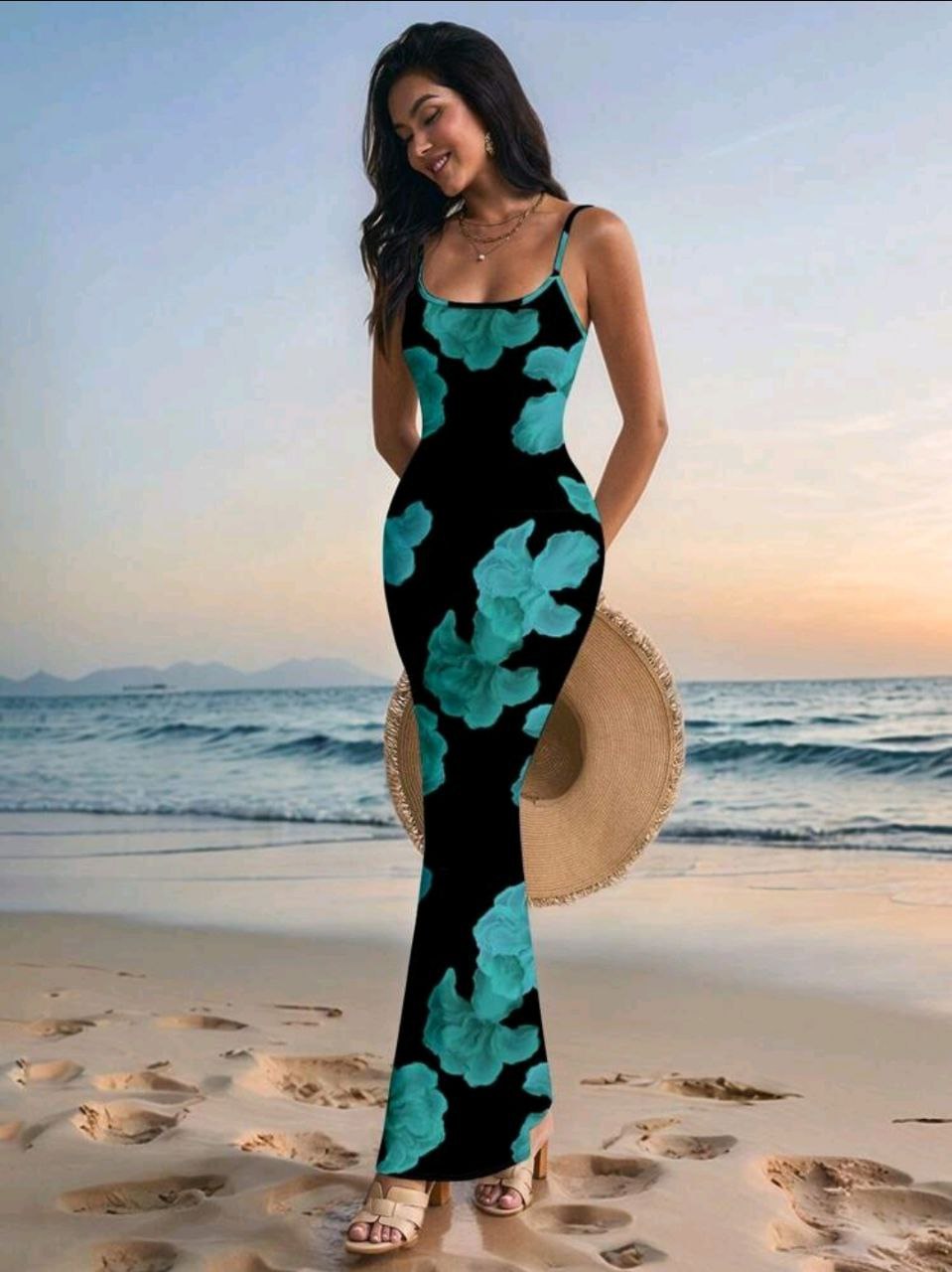 Glamance Livia Canto Studio Floral Print Elegant Vacation Beach Romantic Bodycon