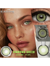 Green Eye Enlargement Contact Lenses 1 Pack Hema Natural Annual Disposable Large Diameter Color Contact Lenses Suitable For Dating Or Daily Wear