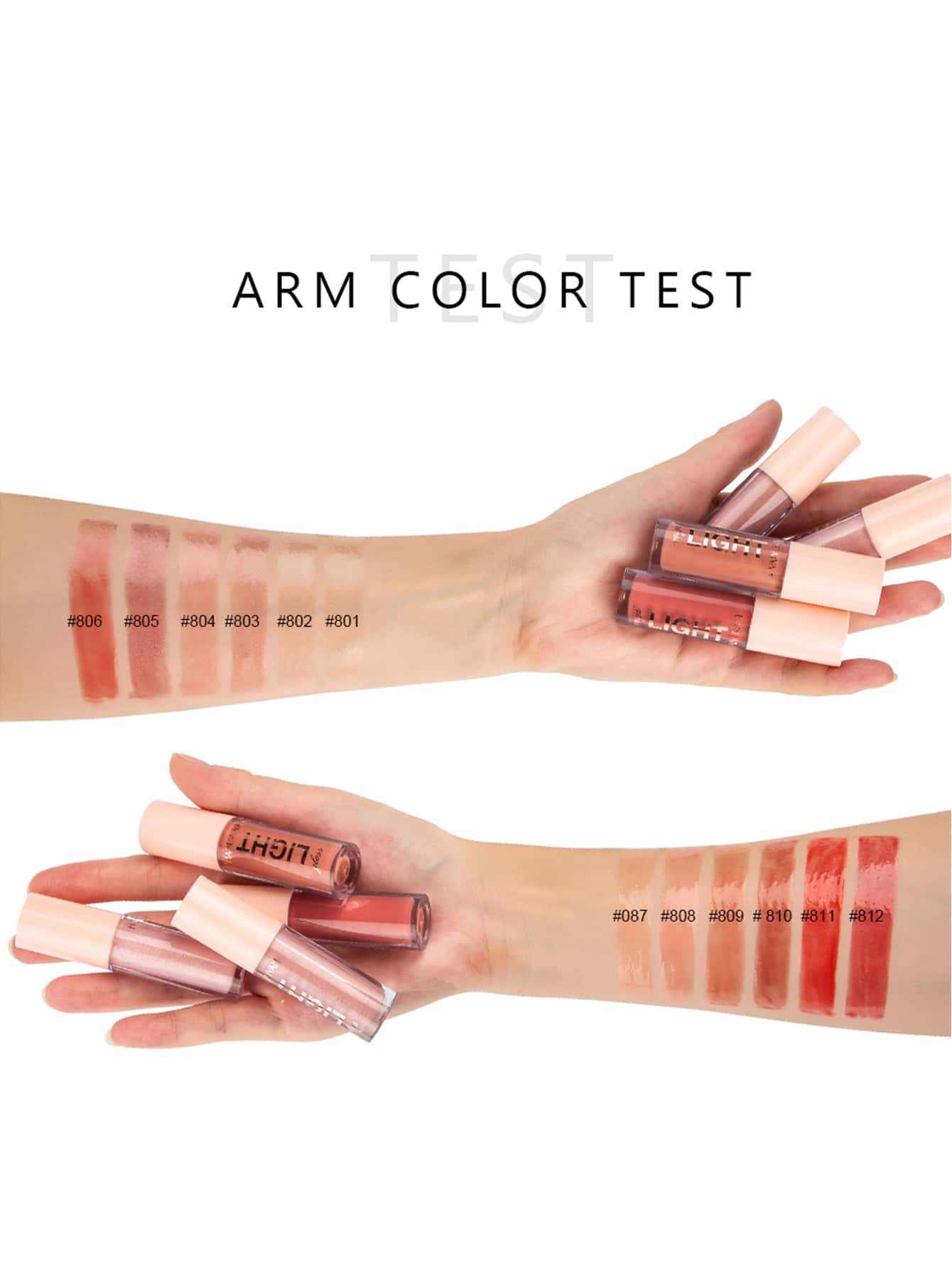 HANDAIYAN Glossy Mirror Glass Effect Lip Gloss, Liquid Shimmery Pearl Moisturizing Long-Lasting Lipstick