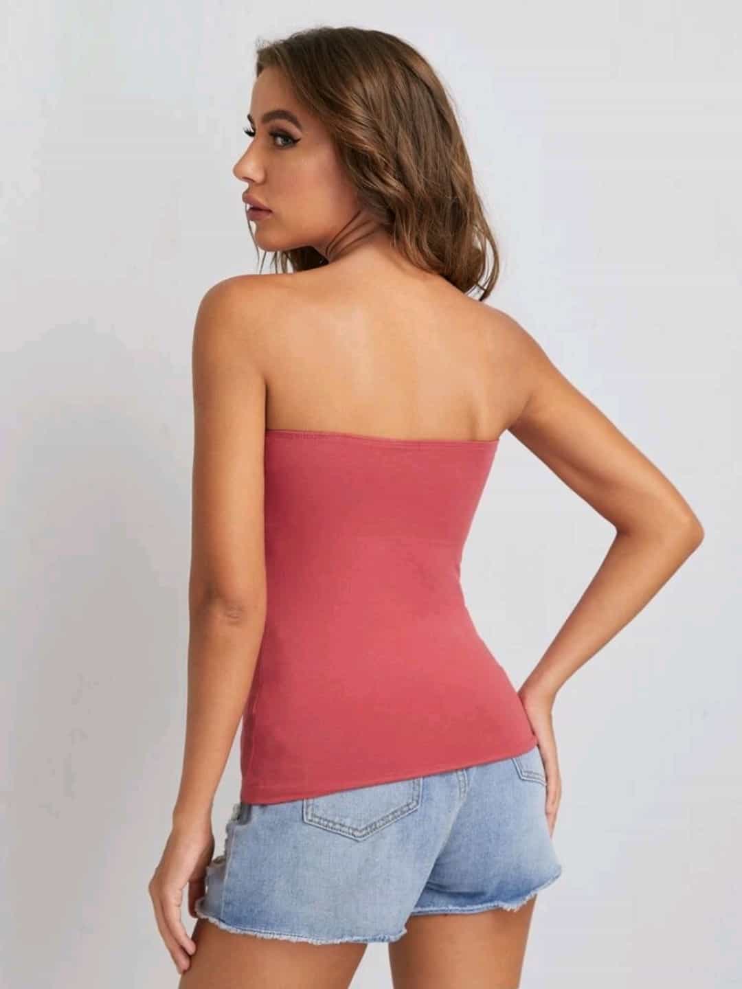 SHEIN Solid Tube Top