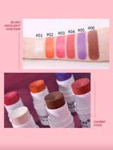Julystar Professional Makeup Blush Stick, Long-wearing Highly Pigmented Cream Blus