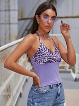 Leopard Print Halter Top
