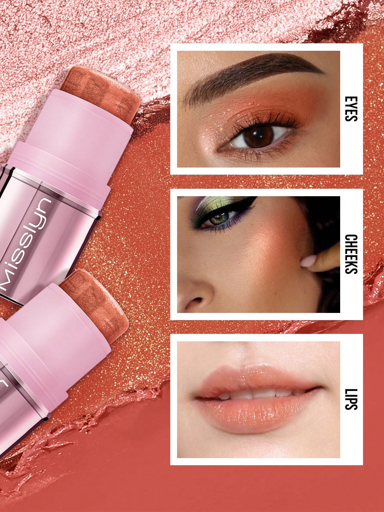 MissIyn You Glow Girl! Cream Multi Stick Easy To Blend For A Lightweight Makeup Finish Single Color Blush Stick 06
