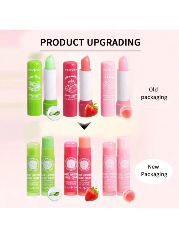 Moisturizing Lip Balm - Lipstick Set(3Pcs/Set) High Shine Finish Moisturizing Non-Sticky Lip Glaze