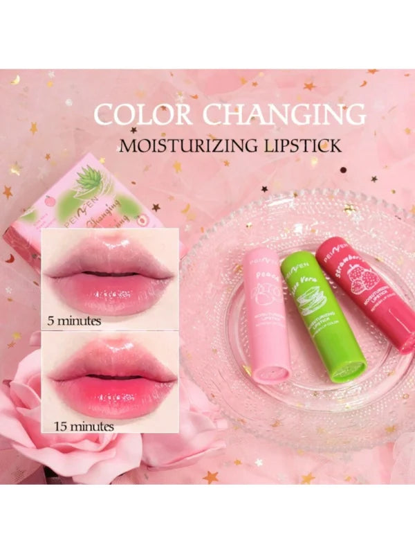 Moisturizing Lip Balm - Lipstick Set(3Pcs/Set) High Shine Finish Moisturizing Non-Sticky Lip Glaze