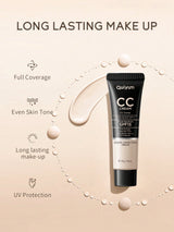 Moisturizing Liquid Foundation, 1Pc 30G Long-Wearing Waterproof Facial Makeup 102 Ivory