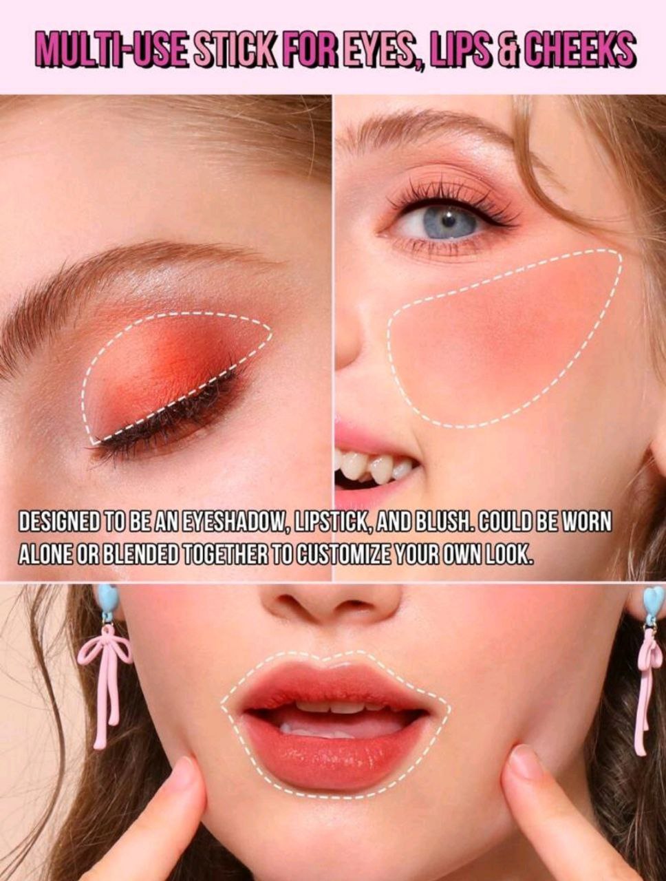 Multi Stick, Cream Multi Stick, Richly Pigmented &amp; Ultra Blendable Color, Easy To Blend For A Lightweight Makeup Finish, Light To Medium, Infused With Formula With Shea Butter&amp;Sunflower Seed Wax 08