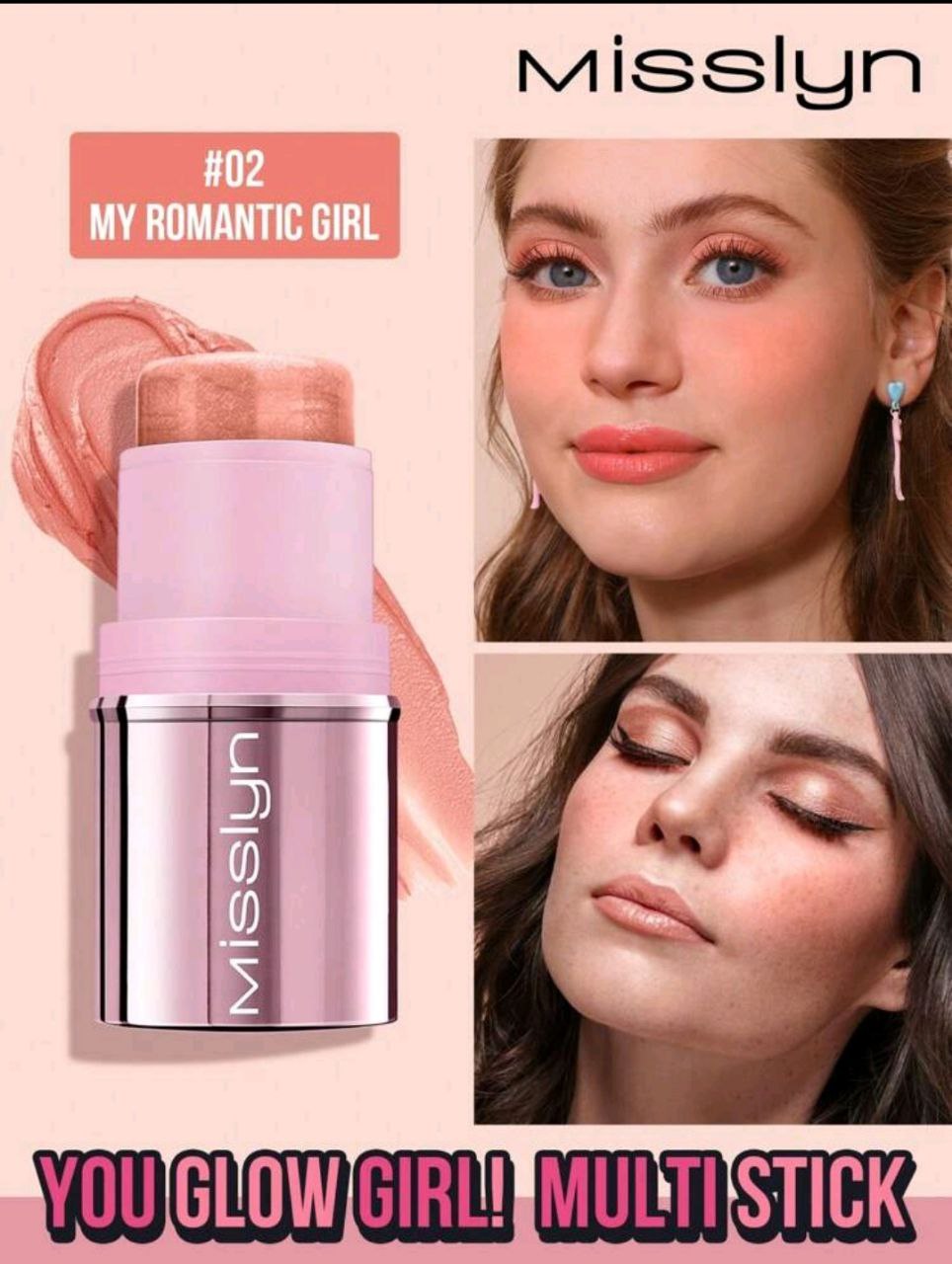 Multi Stick, Cream Multi Stick, Richly Pigmented &amp; Ultra Blendable Color, Easy To Blend For A Lightweight Makeup Finish, Light To Medium, Infused With Formula With Shea Butter&amp;Sunflower Seed Wax 02