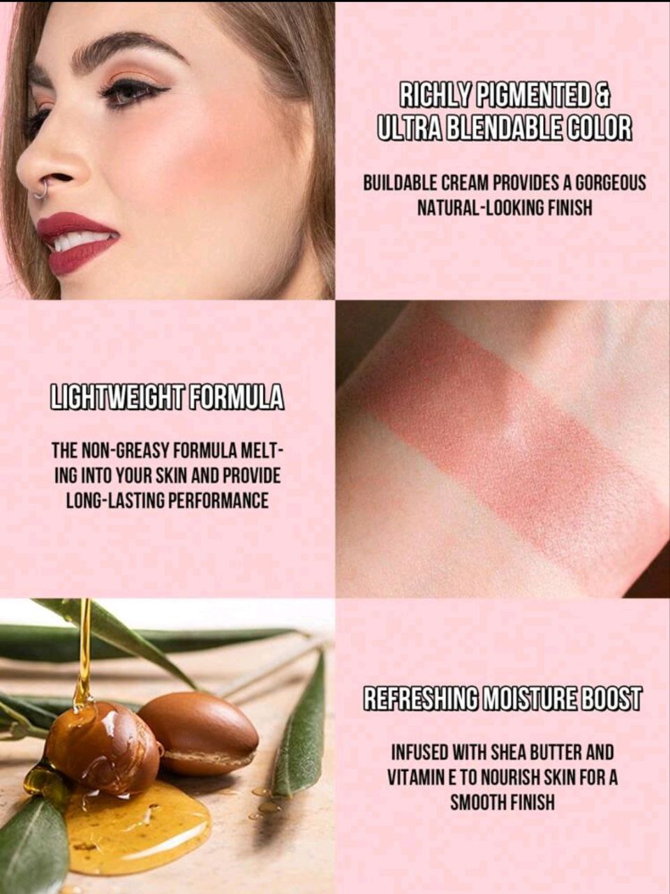 Multi Stick, Cream Multi Stick, Richly Pigmented &amp; Ultra Blendable Color, Easy To Blend For A Lightweight Makeup Finish, Light To Medium, Infused With Formula With Shea Butter&amp;Sunflower Seed Wax 02