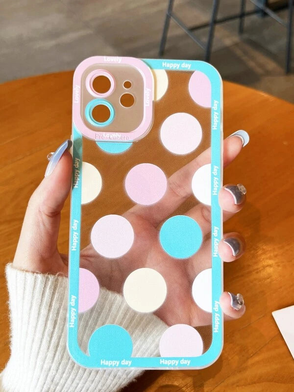 Polka Dot Clear Phone Case