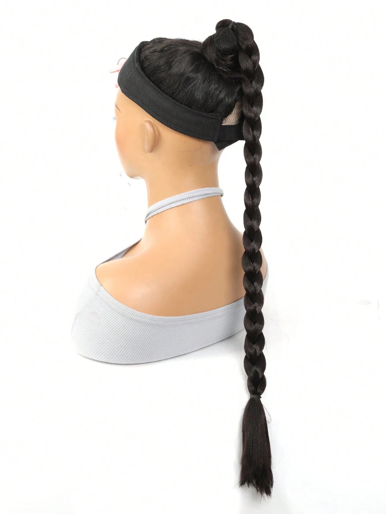 Ponytail Extensions Synthetic Boxing Braids Ponytail Hair Rope For Women High Temperature Fiber Black Brown Ponytail