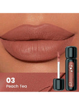 Pudaier Waterproof Lip Mousse Smudge-Proof, Non-Sticky Lip Gloss, Cup-Proof, Long-Lasting, Easy To Apply, Matte Finish Lip Glaze