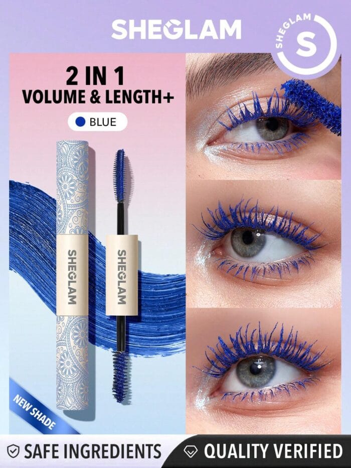 SHEGLAM All-In-One Volume &amp; Length Mascara-Waterproof Blue