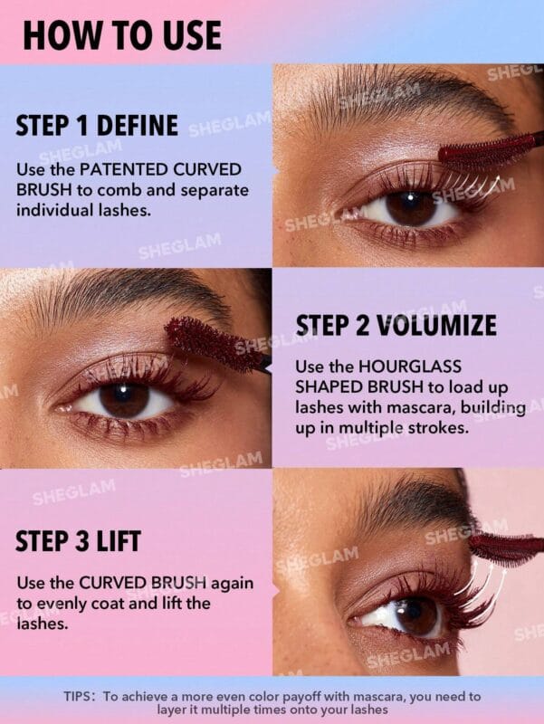SHEGLAM All-In-One Volume &amp; Length Mascara-Waterproof Blue