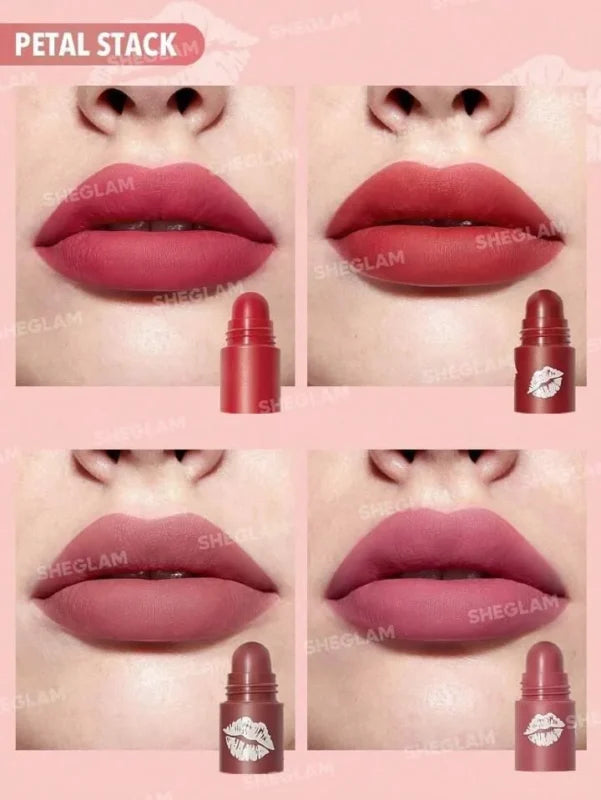 SHEGLAM Mega Lip Stacks-Pink-Petal Stack 4 In 1 Creamy-Matte Petal Stack