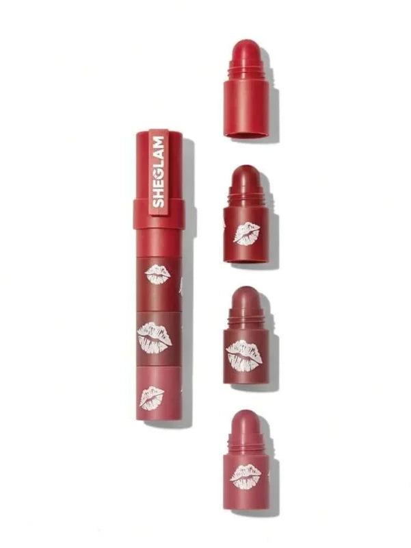 SHEGLAM Mega Lip Stacks-Pink-Petal Stack 4 In 1 Creamy-Matte Petal Stack