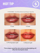 SHEGLAM Pout-Perfect Shimmer Lip Plumper-First Crush